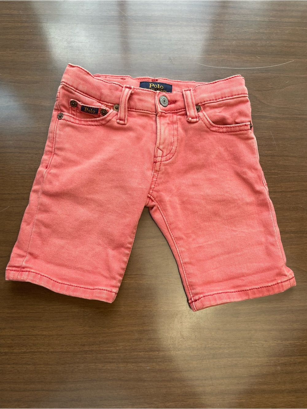 Polo by Ralph Lauren Kids Coral Denim Shorts